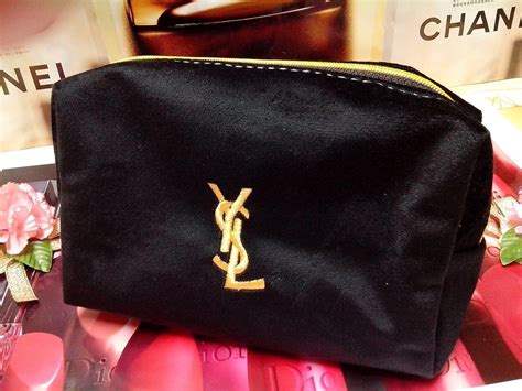 black ysl makeup bag|yves Saint Laurent cosmetic bag.